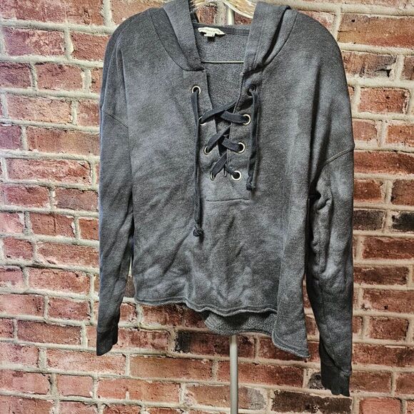 Women's AMERICAN EAGLE OUTFITTERS Cropped Terry Hoodie Large - Picture 6 of 6